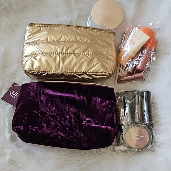 Ulta Beauty Makeup Ulta Beauty Gold And Purple Makeup Bags